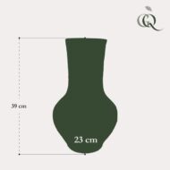 Stein Vase M - Boa Grün H39 W23 – Bild 3