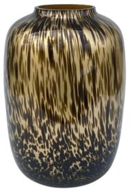 Glas Vase Artic Cheetah Gold Gr. M - H35 W25 – Bild 2