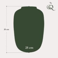 Glas Vase Artic Cheetah Gold Gr. M - H35 W25 – Bild 3