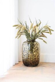 Glas Vase Artic Cheetah Gold Gr. M - H35 W25 – Bild 5