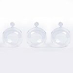 Glaskugel aus 3er-Set – Transparent mit Haken - D10.5 H8 cm