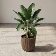 Rillentopf Nature Groove aus warmem Taupe - D17cm – Bild 6