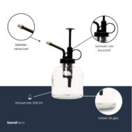 Pflanzensprüher – Klarglas mit schwarzem- 300 ml – Bild 4