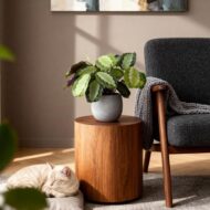 Green boutiQ - Zimmerpflanze - Maranta Fascinator Silverband - Gebetspflanze - Haustierfreundlich - Grün - 4 Pflanzen - Topf 12cm - Höhe 30-35cm – Bild 4