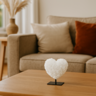 Herz DELUXE auf Ständer 15 cm – Weißer Schaum – in luxuriöser Geschenkverpackung 15 cm – Bild 2