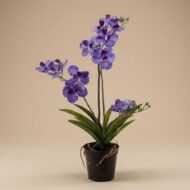 Orchidee Vanda kunstplant 60 cm - Paars - In pot - Artificial plant – Bild 2