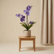 Orchidee Vanda kunstplant 60 cm - Paars - In pot - Artificial plant – Bild 3