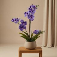 Orchidee Vanda kunstplant 60 cm - Paars - In pot - Artificial plant – Bild 5