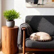 Green boutiQ - Zimmerpflanze - Bamusa Pogonatherum Monica - Bambusgras - Haustierfreundlich - Grün - 4 Pflanzen - Topf 12cm - Höhe 30-35cm – Bild 4