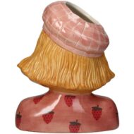 Vaas Meisje aardbei - Roze Aardewerk pot - 24 cm hoog – Bild 3