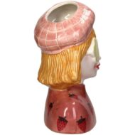 Vaas Meisje aardbei - Roze Aardewerk pot - 24 cm hoog – Bild 4