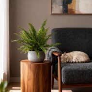 Green boutiQ - Zimmerpflanze - Nephrolepsis exaltata Green Lady - Farn - Haustierfreundlich - Grün - 2 Pflanzen - Topf 12cm - Höhe 28-30cm – Bild 4