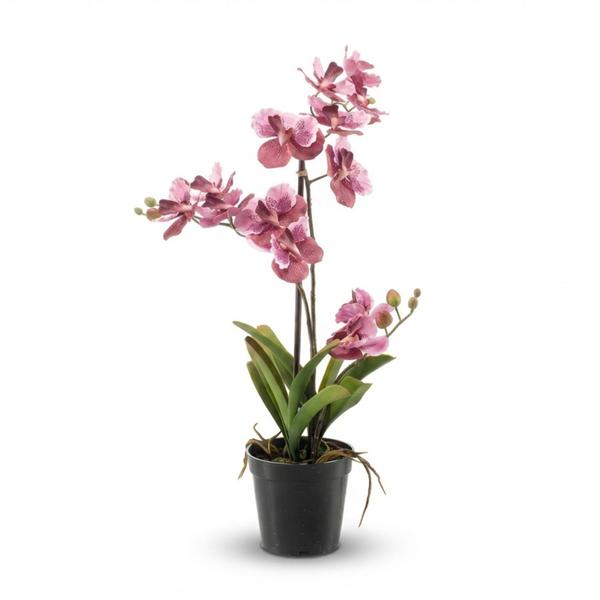 thumbnail_600 Orchidee Vanda kunstplant 60 cm - Oudroze - In pot - Artificial plant – Bild 1